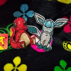 【ポケモン】キラキラキーホルダー ヒトカゲ グレイシア