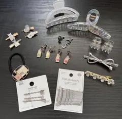 ヘアアクセサリー レディース まとめ売り ヘアゴム ヘアピン イヤリング