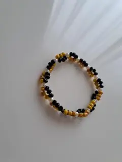 ブレスレット オシャレ 可愛い ブラック/イエロー/ホワイト