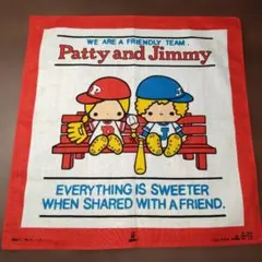 サンリオ パティアンドジミィ Patty & Jimmy ハンカチ 昭和 未使用
