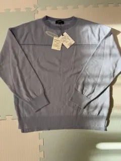 Reflect 薄紫 長袖ニットセーター Lサイズ