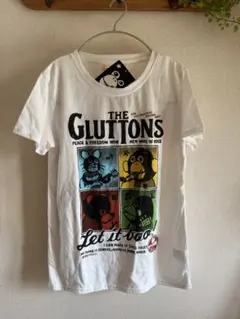 新品 Gluttons 半袖Tシャツ ホワイトのサムネイル
