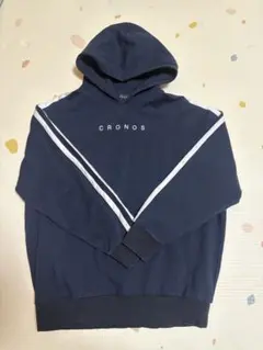 CRONOS (クロノス)ネイビー ストライプ パーカー