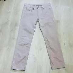 ニコルクラブフォーメン ストレッチスリムパンツ L 薄ピンク 美品