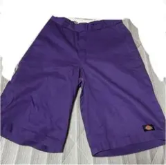 美品　DICKIES 紫 ハーフパンツ　30