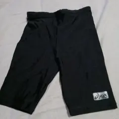 asics ブラック ショートインナーパンツ　スパッツ　メンズMサイズ