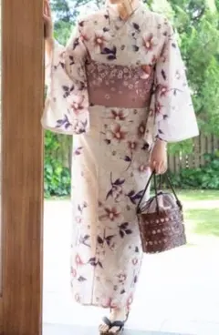 レディースセパレート 浴衣セット Komachi 花柄こまちしまむらLL〜3L