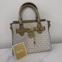MICHAELKORSHAMILTON ウーヴンサッチェルミディアム 未使用 - メルカリ