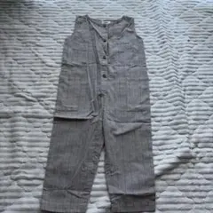 pair manon キッズ オーバーオール ストライプ 100