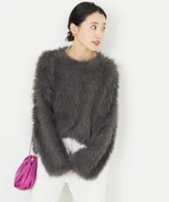 【完売品】FREAK'S STORE フェザーヤーンシャギーニットプルオーバー