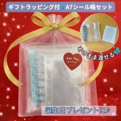 【ギフト包装付】選べる7色 A7バインダー リフィル10枚付 セット プレゼント