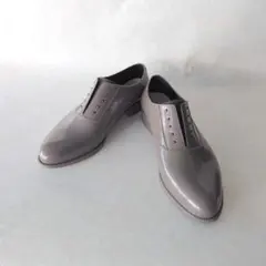 美品☆TEMPERATE レインシューズ オックスフォード オンブレ グレーのサムネイル
