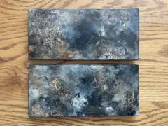 未使用品　岩田俊彦　漆角皿　漆　ペア　うつわ　陶芸作家　漆器　人気　敷板　茶器 未使用品 岩田俊彦 漆角皿 漆 ペア うつわ 陶芸作家 漆器 人気 敷板