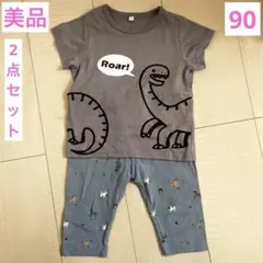 【美品】西松屋　90 半袖　Tシャツ　ズボン　パンツ　2点セット　夏物