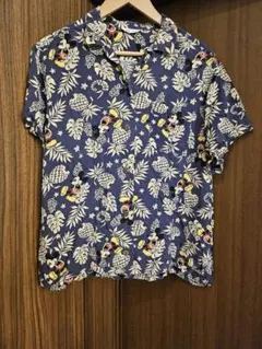 Avan Lily　ミッキー　総柄　アロハシャツ　フリーサイズ　ディズニー