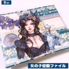 おすそ分け蛇腹ファイル ミニミニ 女の子 コラージュファイル コラージュ素材