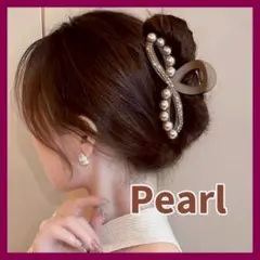 パール ゴールドライン バンスクリップ 結婚式 パーティー