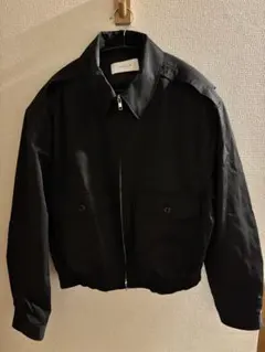 アンシェヌマン スタンドカラー ブルゾン ジャケット チャコールグレー 