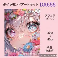 DA655★ダイヤモンドアートキット★スクエアビーズ