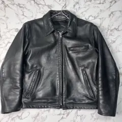 【廃盤品】schott トラッカージャケット　642 本革　ブラック　USA製 廃盤品】schott トラッカージャケット 642 本革 ブラック USA製