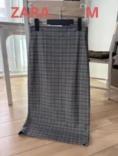 ZARA WOMAN チェック柄 タイトスカート Mサイズ