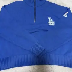 コーエン MLB別注ドジャースハーフジップニット　COBALT
