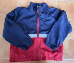 防風ジャケット 110 ネイビー/レッド　ウインドブレーカー