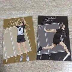 ハイキュー!! プラザ 第1弾特典 ポストカード　宮治　赤葦