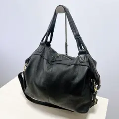 ear PAPILLONNER パピヨネ 2way レザーボストンバッグ 黒のサムネイル