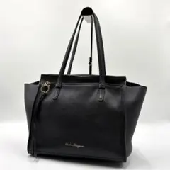 salvatore ferragamo フェラガモ トートバッグ ブラックのサムネイル