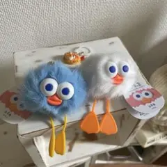 ケドリ。2 ふわふわまんまるマスコット ストラップ 3点セット
