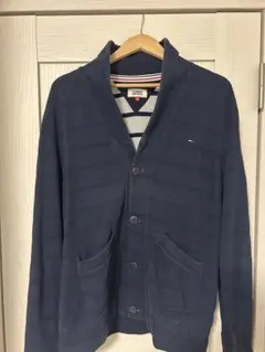 TOMMY JEANS トミージーンズ スウェットカーディガン ネイビー XL