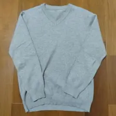 ベージュ Vネック ニット・セーター