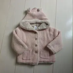 【GAP】裏ボアくま耳カーディガン　アウター