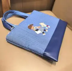 ファミリア　familiar 刺繍トートバッグ　ピオヌンナル