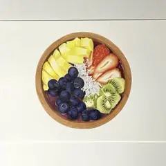 色鉛筆画 (原画)A4 アサイーボウル