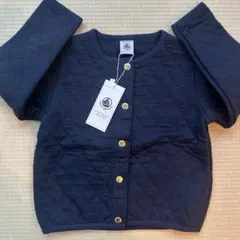 【新品・タグ付き】プチバトー　ネイビー カーディガン☆5ans 110cm