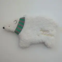 カルディ　シロクマ ポーチ Happy Holidays