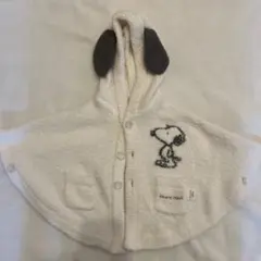【美品】ジェラートピケ×スヌーピー ベビーポンチョ 70〜80サイズ