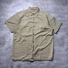 USA製80s〜ヴィンテージ 半袖キューバシャツ ツートーン50s 60s 開襟