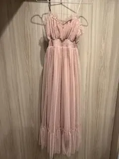 ジェラートピケ　チュールワンピース