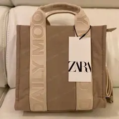 ◆ZARA ショルダーバッグ 2way ベージュ◆のサムネイル