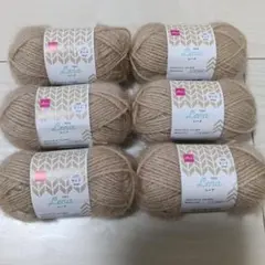 DAISO Yarn Lena 毛糸 サンドベージュ 6玉