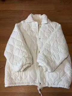 SOLLON. ホワイト キルティングジャケット