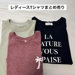 UNIQLOなど レディースTシャツ3枚セット M.L.フリー