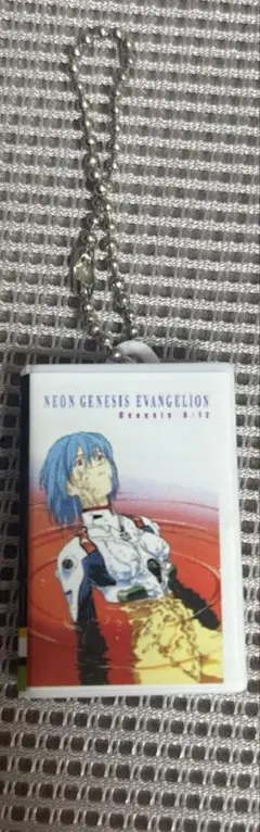 新世紀エヴァンゲリオン VHS風 ミニチュアキーホルダー　綾波レイ