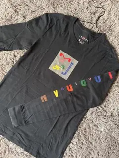 NIKE Jordan ロゴプリント 長袖シャツ S 黒