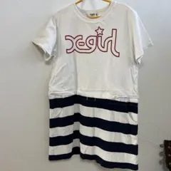 人気　X-girlSTAGES エックスガール　Tワンピ 140