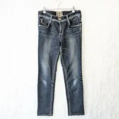 シーセブンティーン スキニーデニム 刺繍 L Y2K 00s 美脚 美シルエット