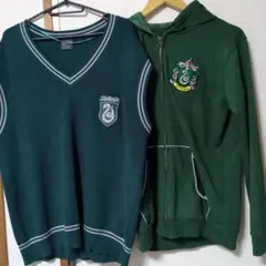 中古　スリザリン　ベストXL　パーカーМ　ハリーポッター　GU　USJ